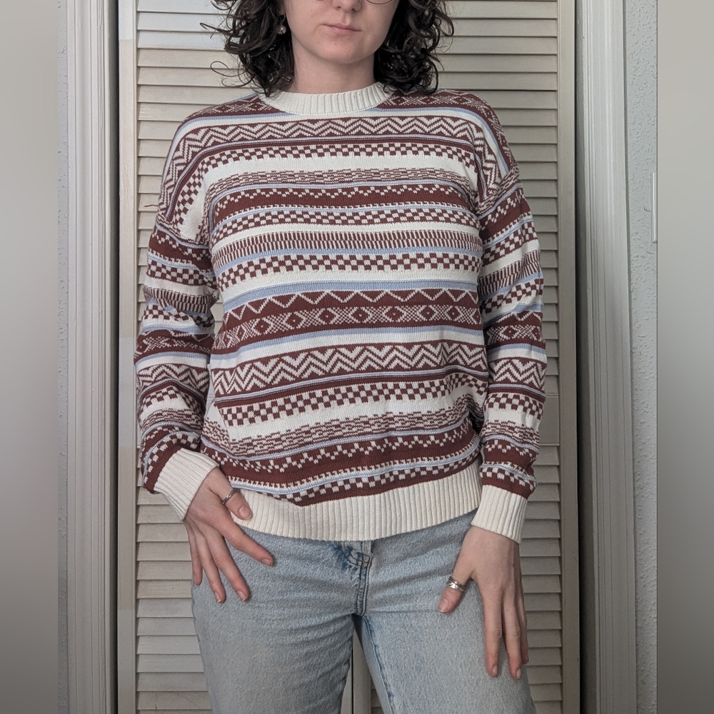 Hollister Grandpa style Holiday Knit Sweater